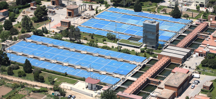 Visiting Aigües de Barcelona water treatment plant