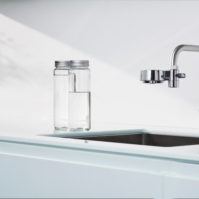 Bluewater glazen fles