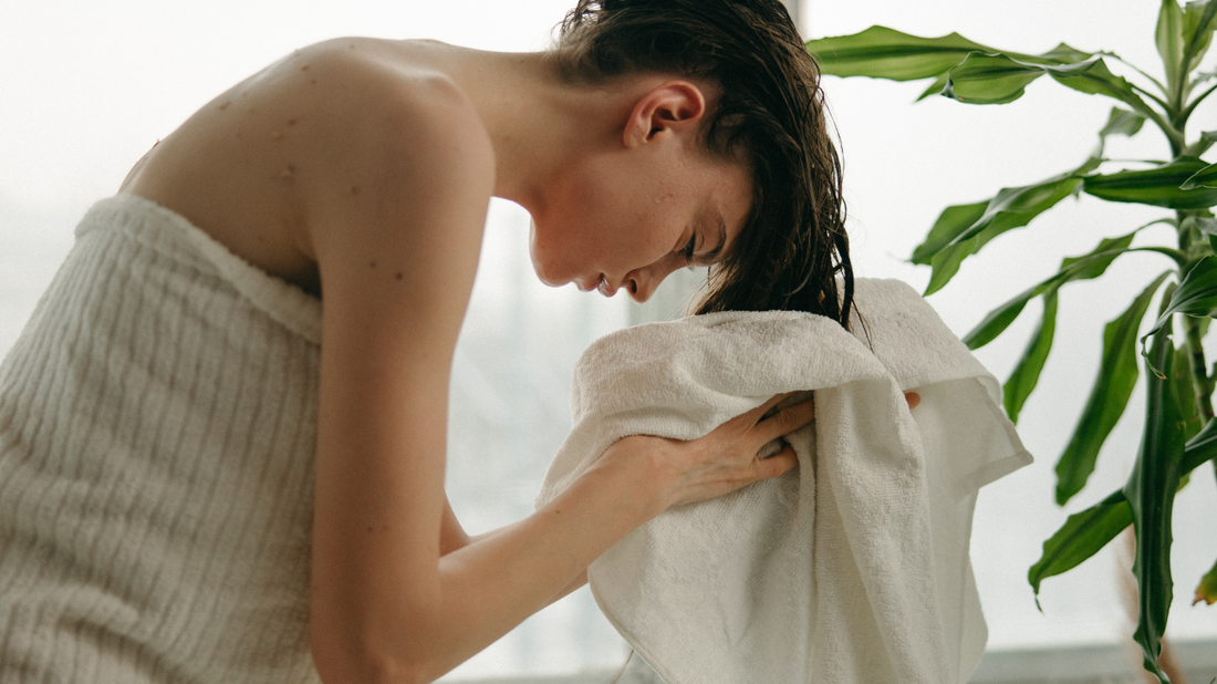 Why does my hair feel drier or coarser after a shower?