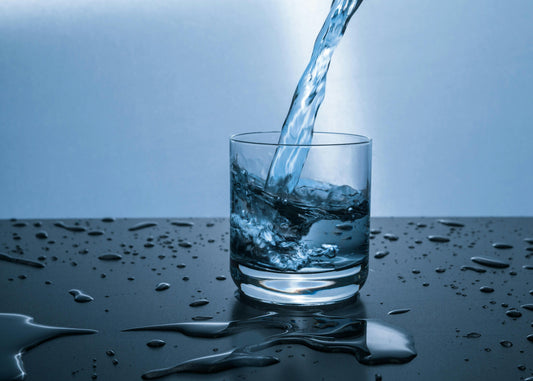 Drinking contaminated tap water (AI generated image)