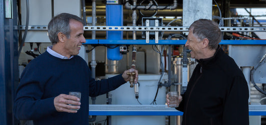 Sewage water treatment to drinking water with Bill gates drinking